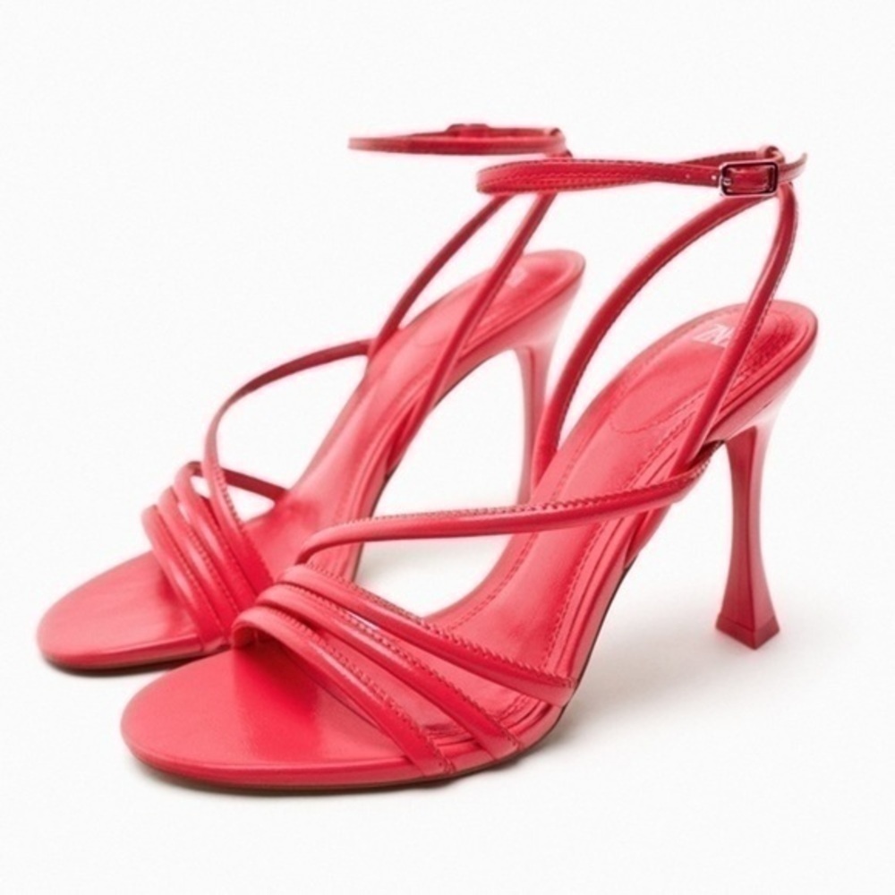 ZARA high heel strappy sandals thin tubular straps 3318/110